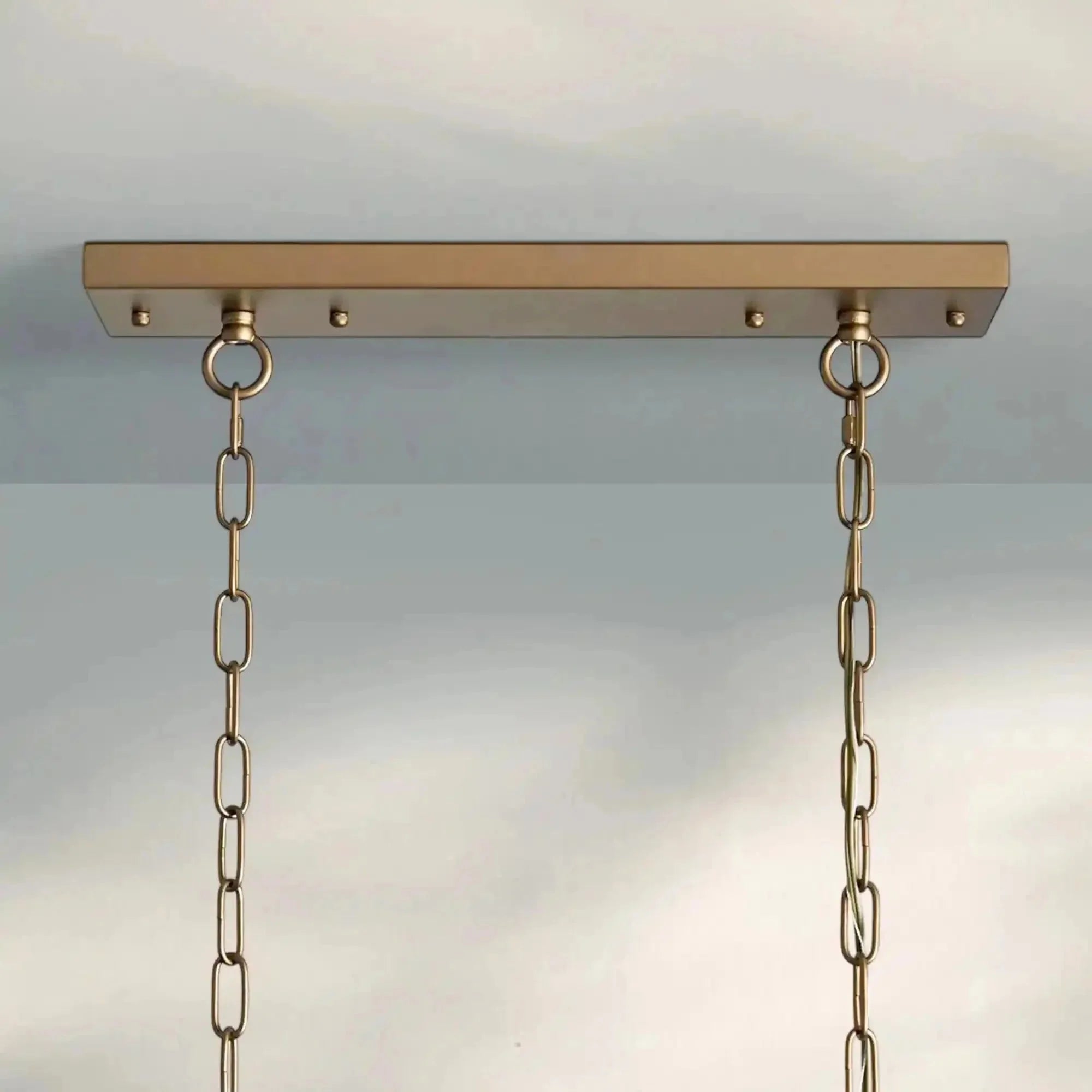 Anabelle Rectangular Chandelier in clear by Blush Lighting