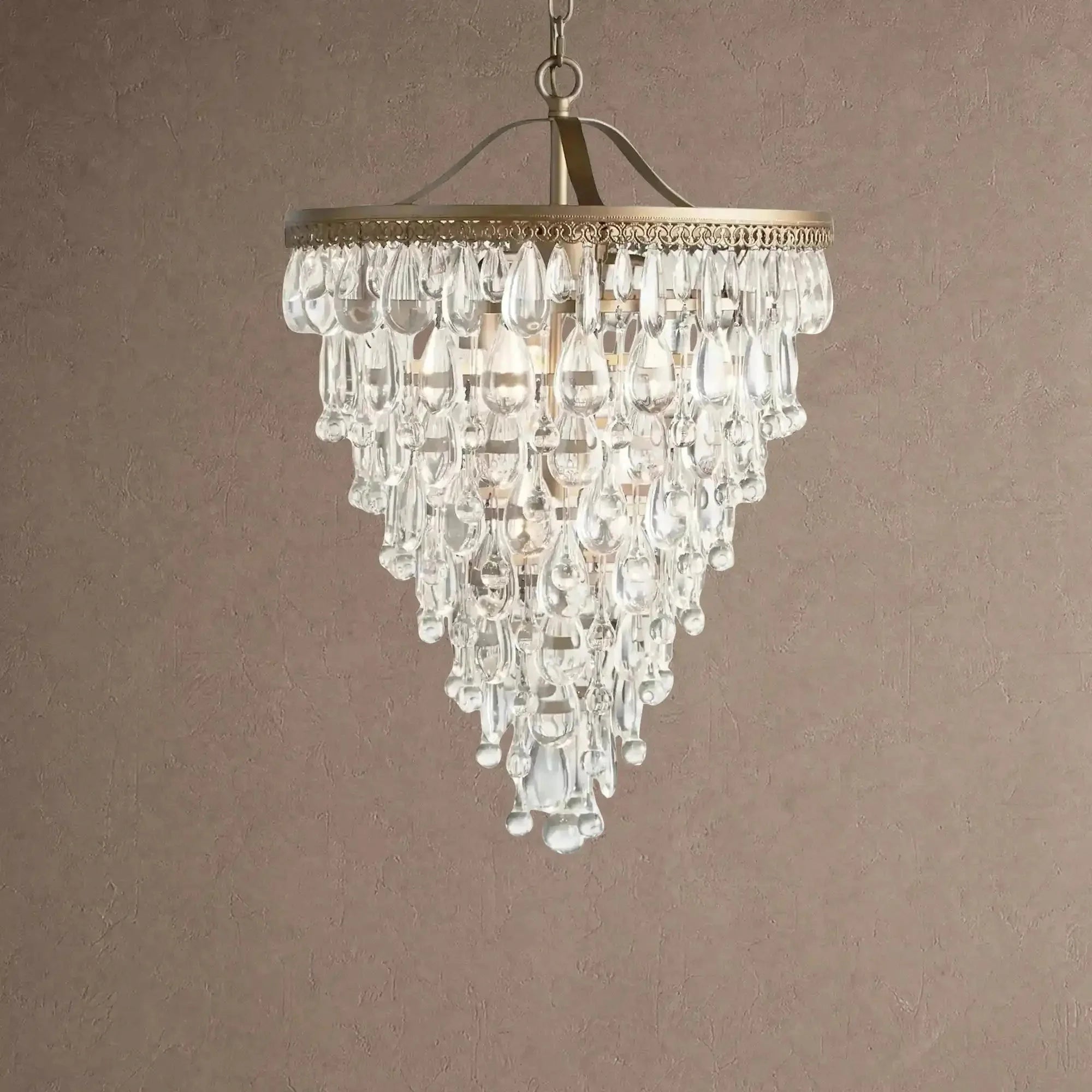 Anabelle Round Chandelier 17''23''H - 17''Manorlights