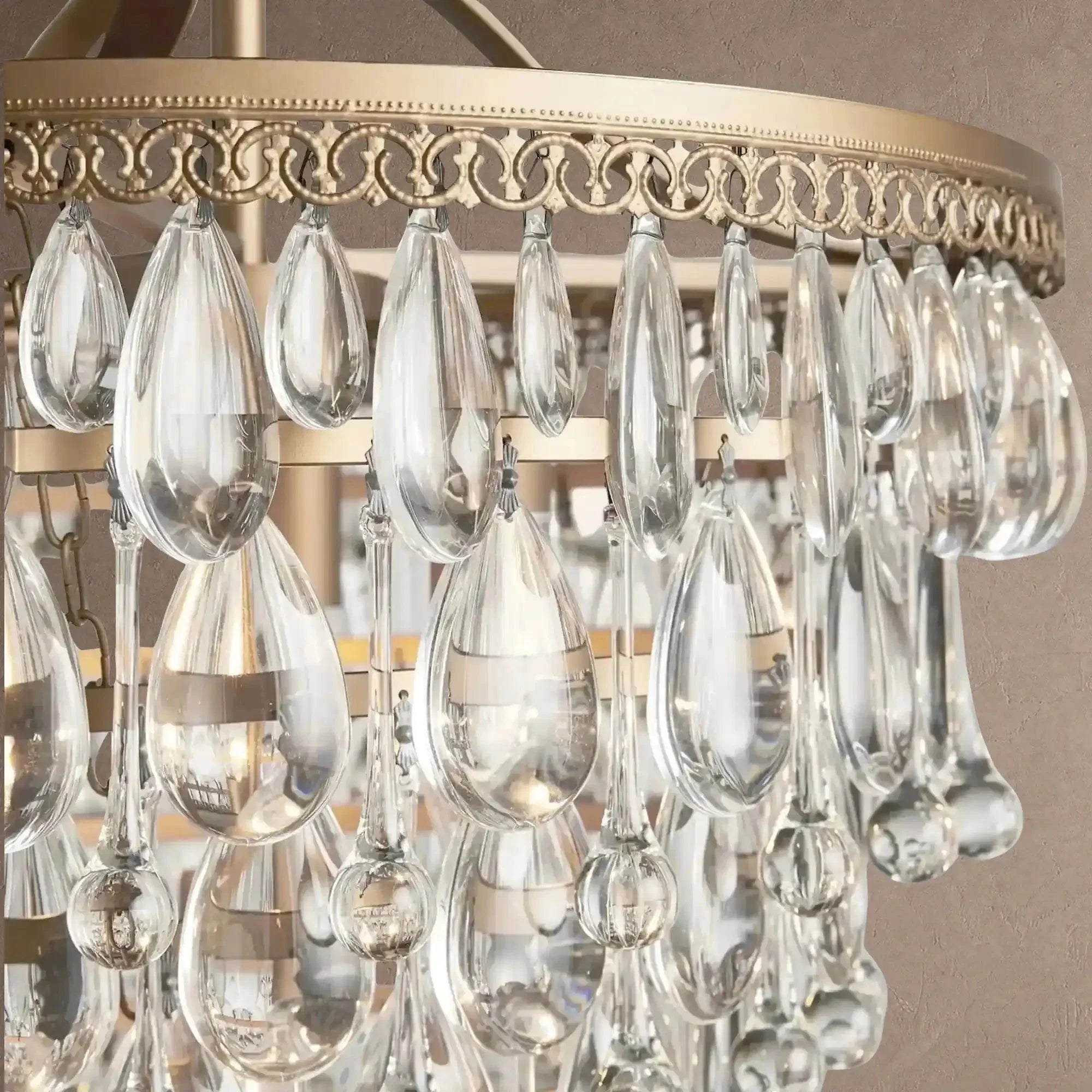 Anabelle Round Chandelier 17''23''H - 23''Manorlights