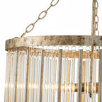 Andalucian Round Chandelier 24"35" in clear by Blush Lighting