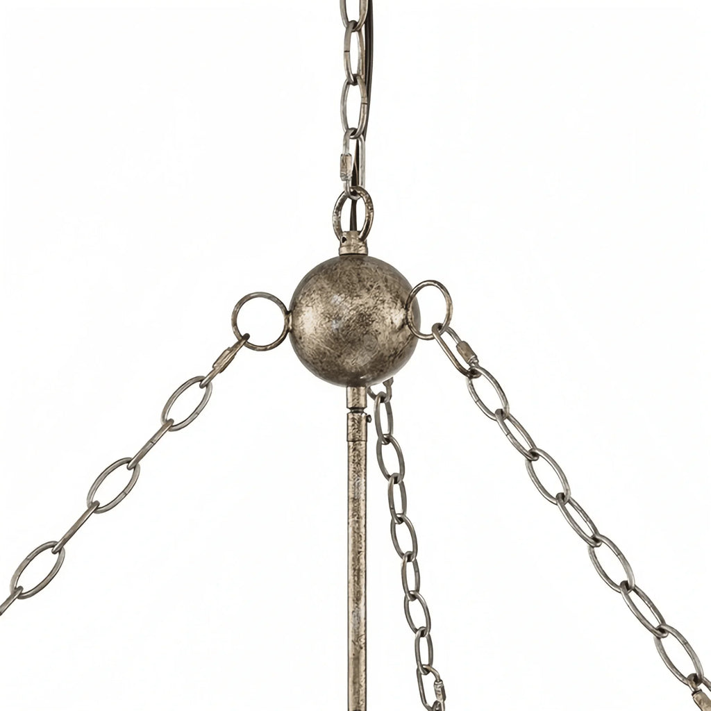 Andalucian Round Chandelier 24"35" in clear by Blush Lighting