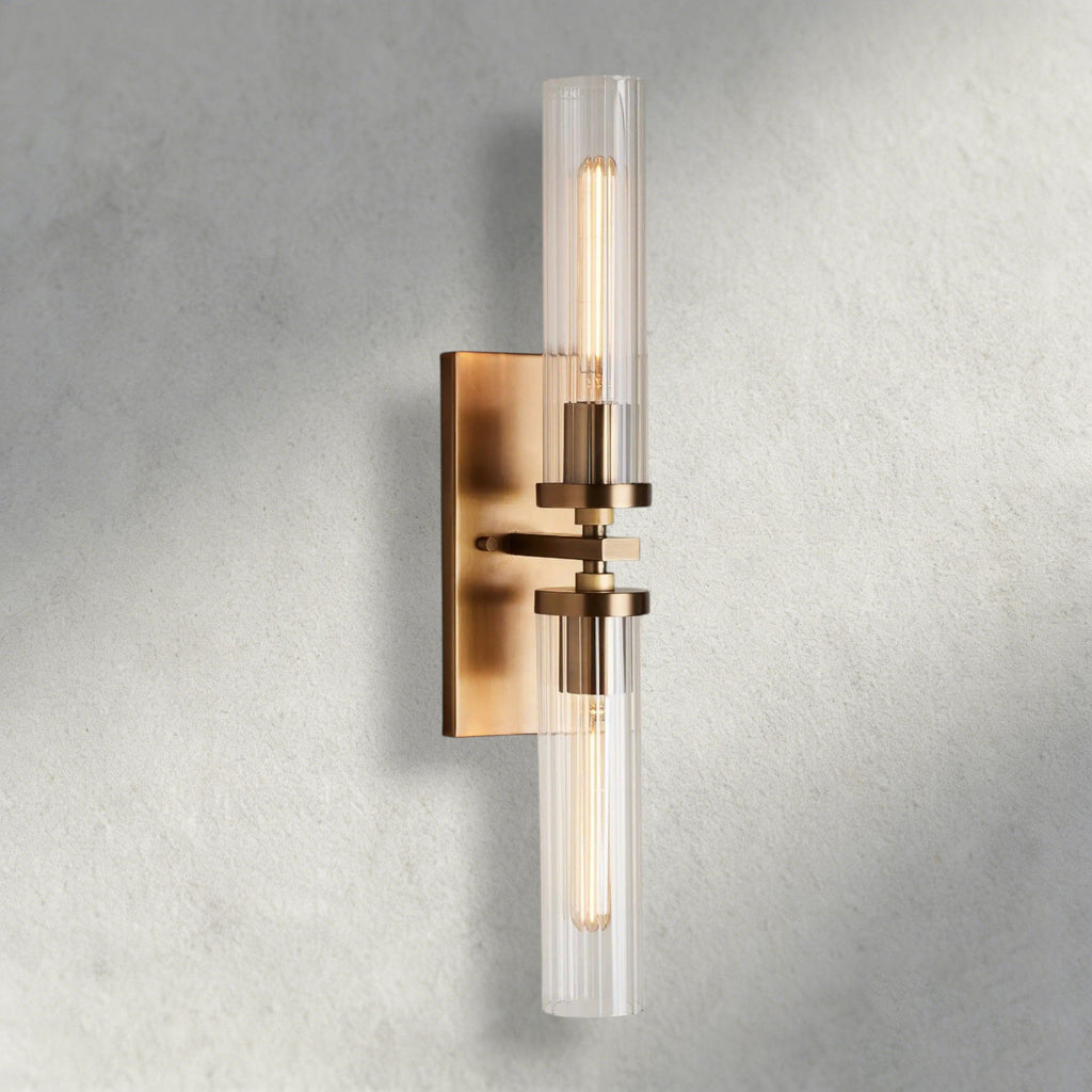 Brass Andreas Double Sconce