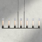 7 Light / Bronze Andreas Linear Chandelier
