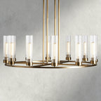 12 Light / Brass Andreas Round Chandelier 10/ 12 Light