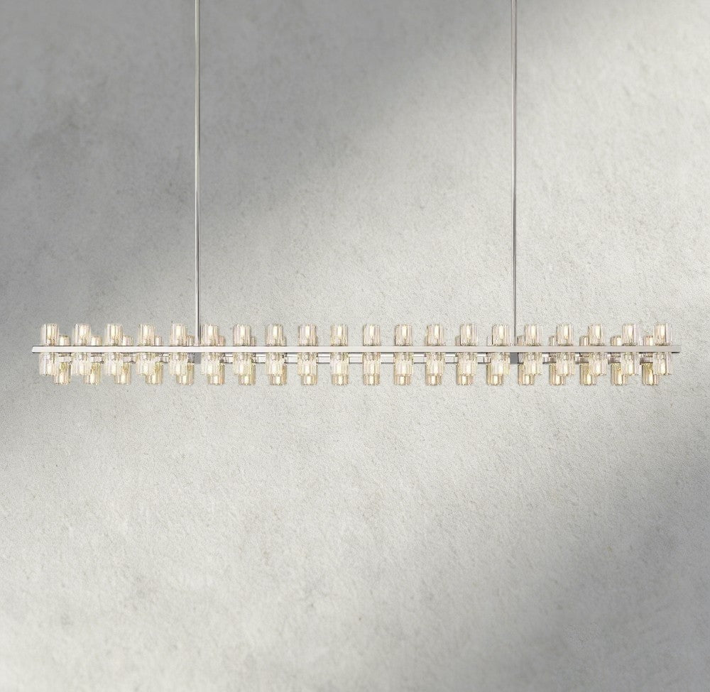 Arcachon LED Rectangular Chandelier 54", 72"-chandelier-Manorlights
