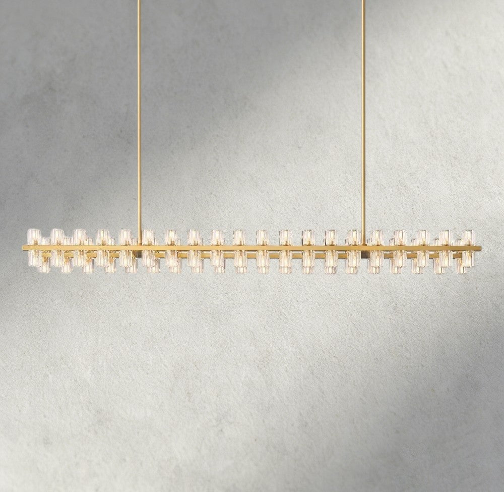 Arcachon LED Rectangular Chandelier 54", 72"-chandelier-Manorlights