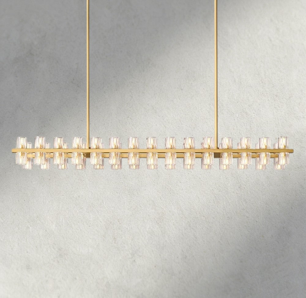Arcachon LED Rectangular Chandelier 54", 72"-chandelier-Manorlights