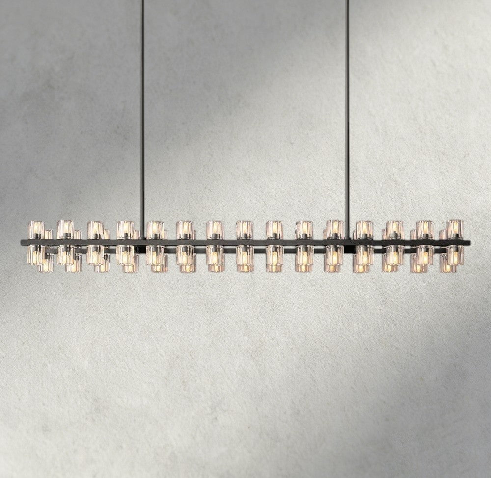 Arcachon LED Rectangular Chandelier 54", 72"-chandelier-Manorlights