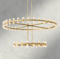 Arcachon LED Round Two-Tier Chandelier 60"-chandelier-Manorlights