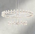 Arcachon LED Round Two-Tier Chandelier 60"-chandelier-Manorlights