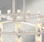 Arcachon LED Round Two-Tier Chandelier 60"-chandelier-Manorlights