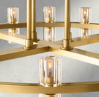 Arcachon LED Round Two-Tier Chandelier 60"-chandelier-Manorlights