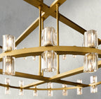 Arcachon LED Round Two-Tier Chandelier 60"-chandelier-Manorlights