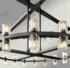 Arcachon LED Round Two-Tier Chandelier 60"-chandelier-Manorlights