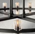 Arcachon LED Round Two-Tier Chandelier 60"-chandelier-Manorlights