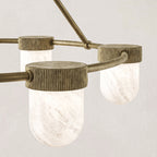 Arora Alabaster Chandelier 35" - Manorlights