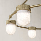 Arora Alabaster Chandelier 35" - Manorlights