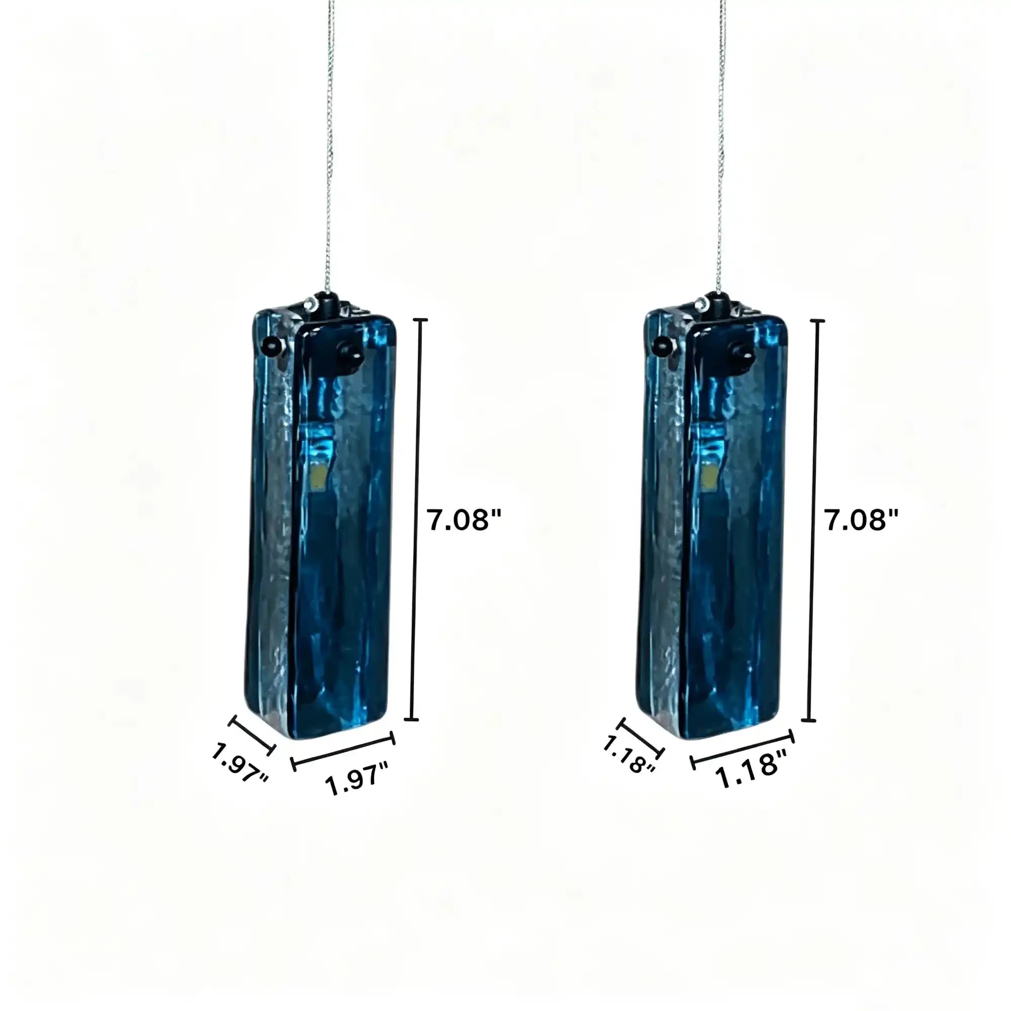 Art Design Colorful Rectangle Cluster Glass Tile Pendant Chandelier - 60 Lights / Round Base / W36"*H180"AmberWarm Light -  Manorlights