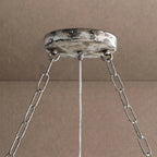 Aubrey 7 Light Oval Chandelier - BlackBlushlighting