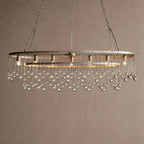 Aubrey 7 Light Oval Chandelier - BlackBlushlighting