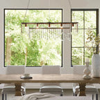 Aubrey Rectangular Chandelier 47''60'' - 60‘’SilverBlushlighting