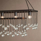 Aubrey Rectangular Chandelier 47''60'' - 47‘’SilverBlushlighting
