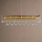 Aubrey Rectangular Chandelier 47''60'' - 47‘’BrassBlushlighting