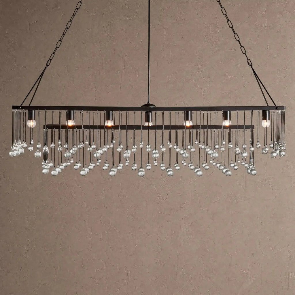 Aubrey Rectangular Chandelier 47''60'' - 60‘’BronzeBlushlighting
