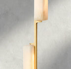Audubon Alabaster Linear Chandelier 54"-Manorlights