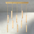 Audubon Alabaster Linear Chandelier 54"-Manorlights