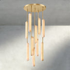 Audubon Alabaster Round Chandelier 24", 40", 56"-Manorlights