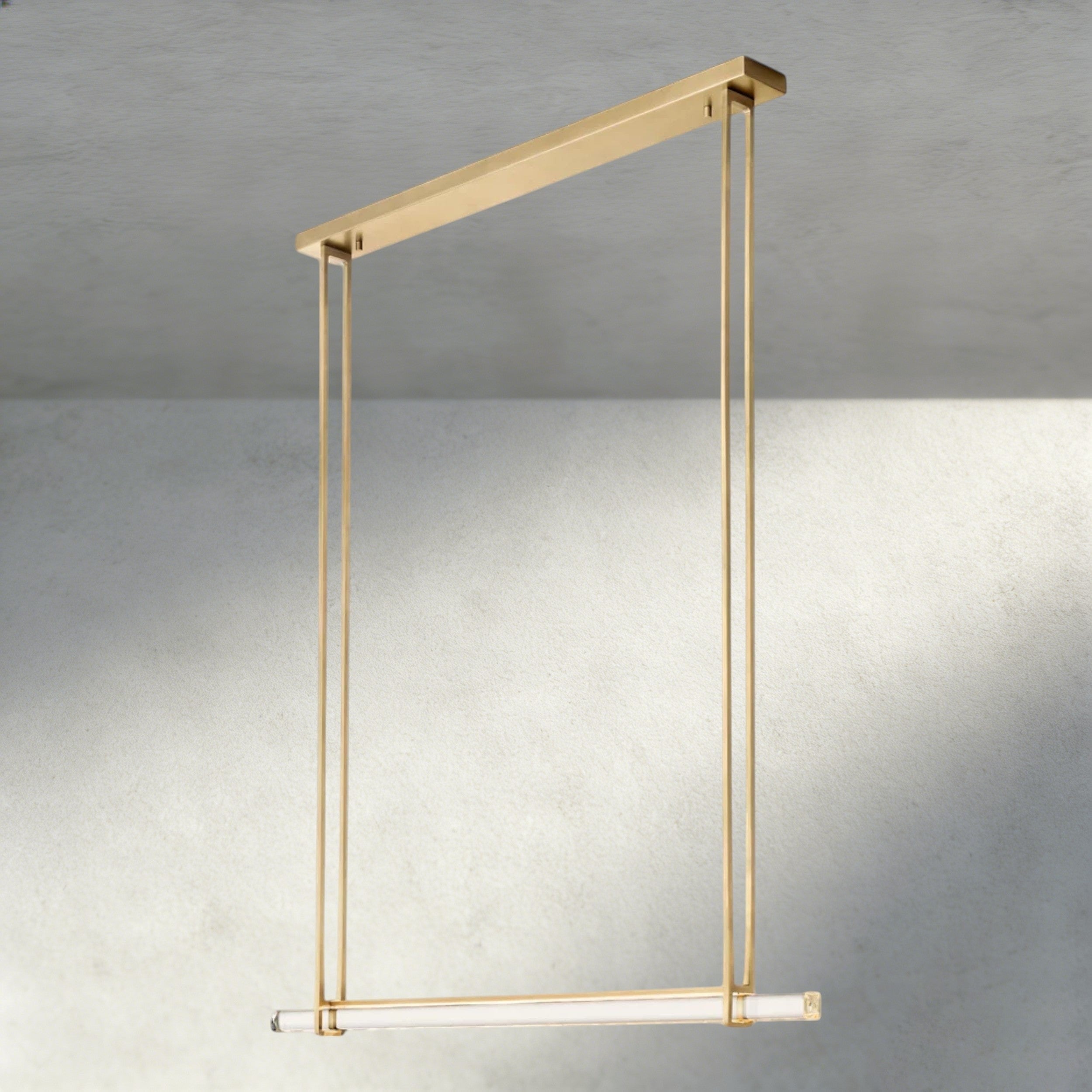 Audubon Crystal Linear Single Bar Chandelier-Manorlights