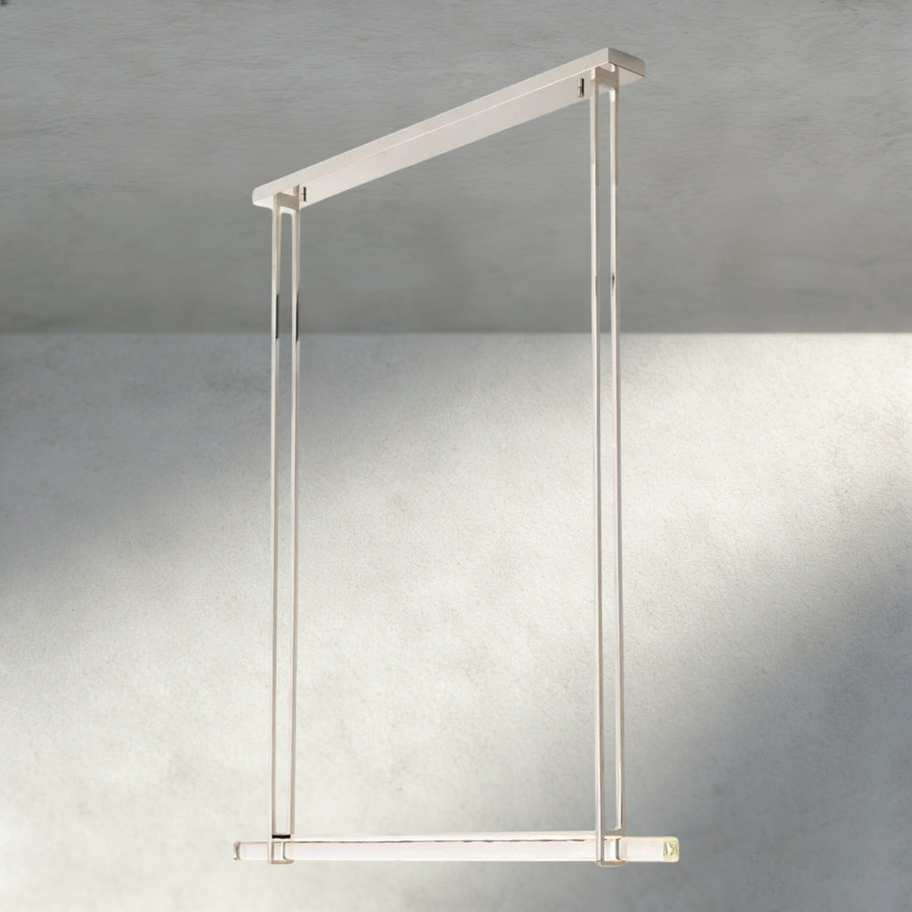 Audubon Crystal Linear Single Bar Chandelier-Manorlights