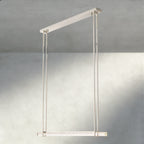 Audubon Crystal Linear Single Bar Chandelier-Manorlights