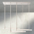 Audubon Crystal Triple Bar Linear Chandelier 60", 72"-Manorlights