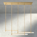 Audubon Crystal Triple Bar Linear Chandelier 60", 72"-Manorlights