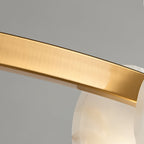 Austen Alabaster Chandelier - 6 heads D 60cm x H 15cm / ∅ 23.6″ x H 5.9″Brass＆WhiteManorlights