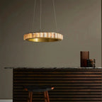 Avalon Alabaster Round Chandelier - 31.5″Dia x 59″HCopperWarm White-Manorlights