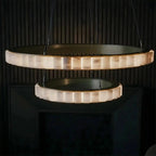 Avalon Alabaster Round Chandelier - 31.5″Dia x 59″HCopperWarm White-Manorlights