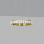 Avalon Alabaster Round Chandelier - 31.5″Dia x 59″HBlackWarm White-Manorlights