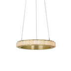 Avalon Alabaster Round Chandelier - 31.5″Dia x 59″HBlackWarm White-Manorlights