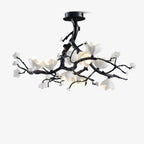 Black Branch Copper Tree Chandelier-Manorlights