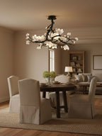 Black Branch Copper Tree Chandelier-Manorlights