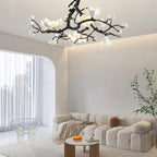 Black Branch Copper Tree Chandelier-Manorlights
