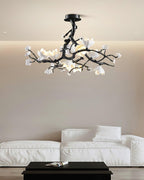 Black Branch Copper Tree Chandelier-Manorlights