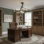 Black Branch Copper Tree Chandelier-Manorlights