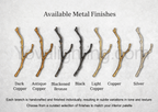 Black Branch Copper Tree Chandelier-Manorlights