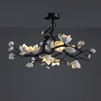 Black Branch Copper Tree Chandelier-Manorlights