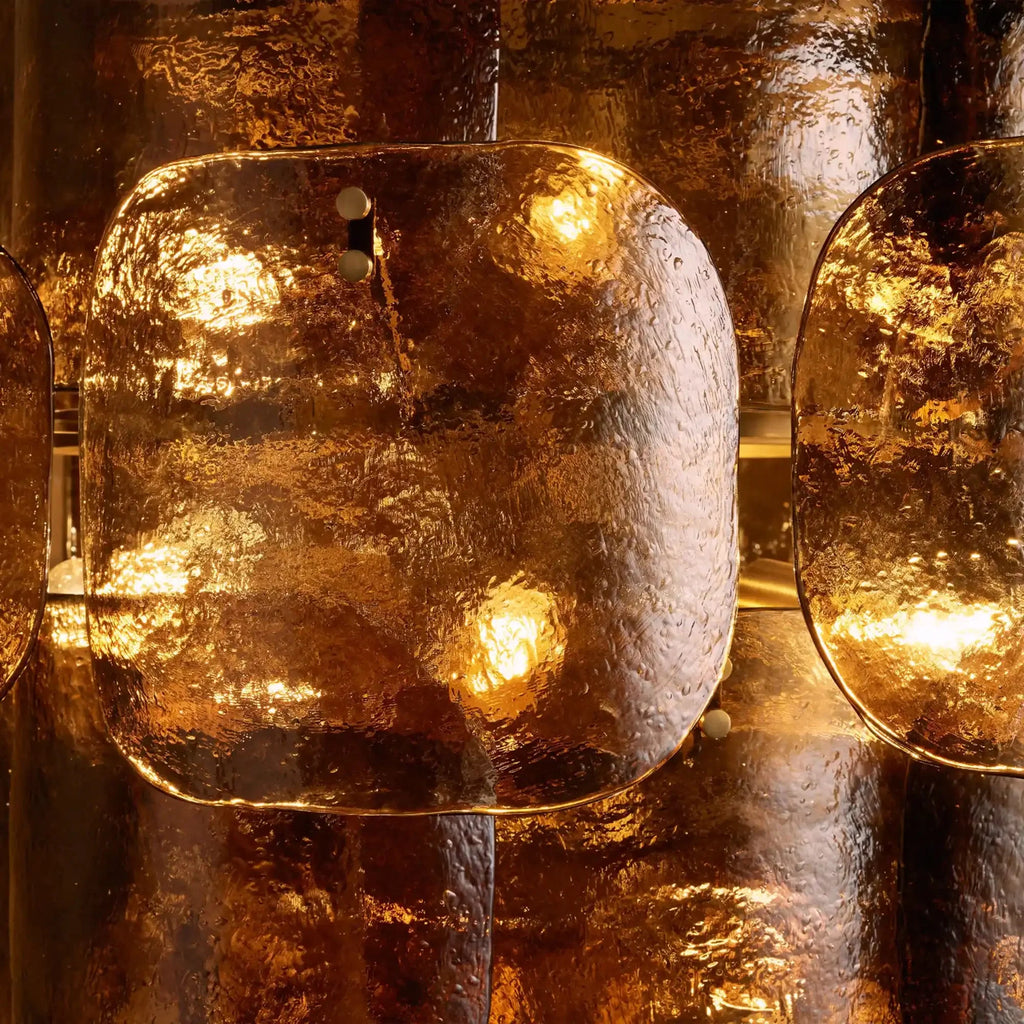 Blaire Round Chandelier - BrownBlushlighting