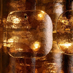 Blaire Round Chandelier - BrownBlushlighting